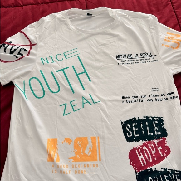 Zeal Graphic T-Shirt - White and Multicolor - Picture 3 of 4